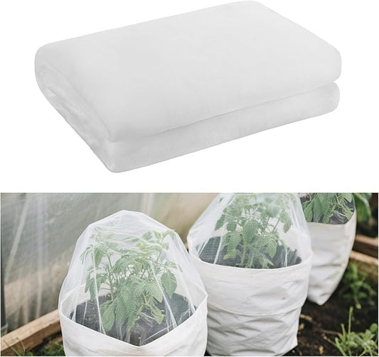 4x10ft Garden Netting - Ultra Fine Mesh Plant Covers to Keep Small Animals Pest Out, Bird Barrier for Protecting Vegetables Fruits Flowers Raised Beds (Without Support Pole)