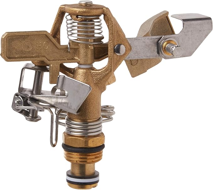 10-Pack Orbit 1/2" BRS Sprinkler Head, Connection, Silver and Gold