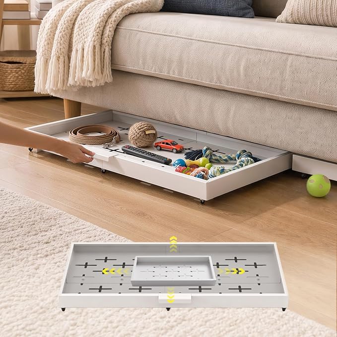 Fokyfok Under Bed Drawers,Under Bed Storage,Under Couch Drawer,1PC