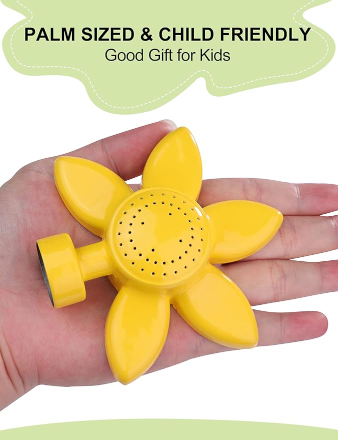 Garden Sprinklers for Small Areas Spot Sprinkler Flower Design Circular Metal Sprinkler Plant Watering Sprinkler Head with Gentle Water Flow for Kids and Lawn