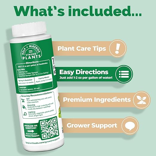 10-10-10 Fertilizer for Vegetables – Liquid Plant Food with Iron & Micronutrients for Balanced Nutrition, Strong Roots & Healthy Harvests, 32 oz
