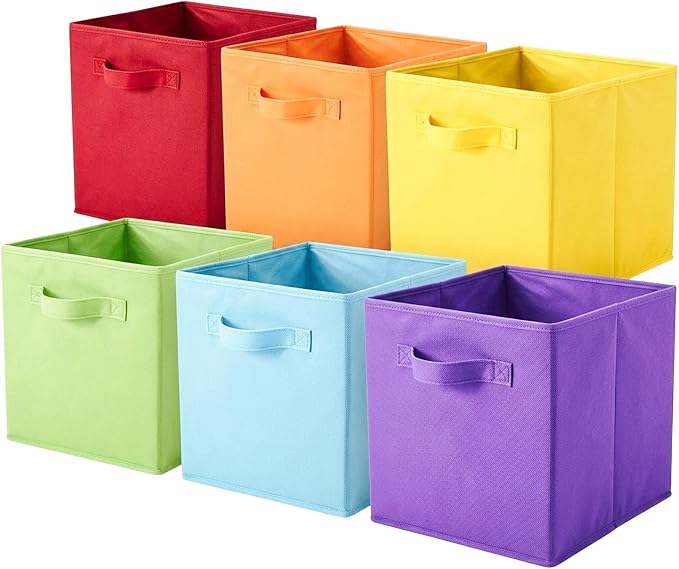 ShellKingdom Storage Bins, Foldable Fabric Storage Cubes And Cloth Storage