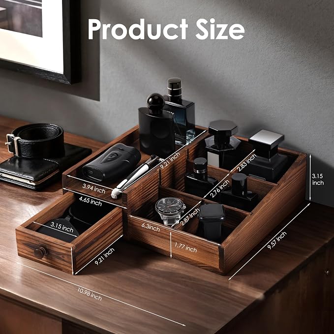 Cologne Organizer for Men,Cologne Stand,Dresser Organizer,Mens Room Decor
