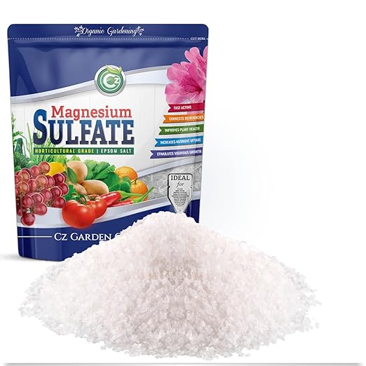 Magnesium Sulfate Epsom Salt 5LB - Made in USA - OMRI Listed - Plant Food Fertilizer for Hydroponics, Plants, Flower Gardens - Fruit, Vegetables, Holistic Herbs