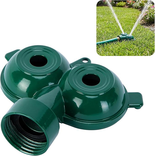 Twin Spot Stationary Sprinkler, Heavy-Duty Metal Dual Circle Sprinkler, Garden Spot Water Spray for Outdoor Yard Lawn Plants Irrigation