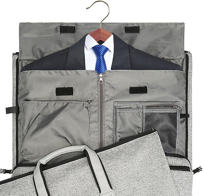suit bag travel garment bag, 45L Carry on Convertible Garment Duffle bag