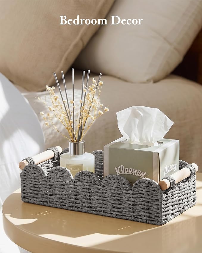 Toilet Paper Storage Basket for Toilet Tank, Bathroom Organizer
