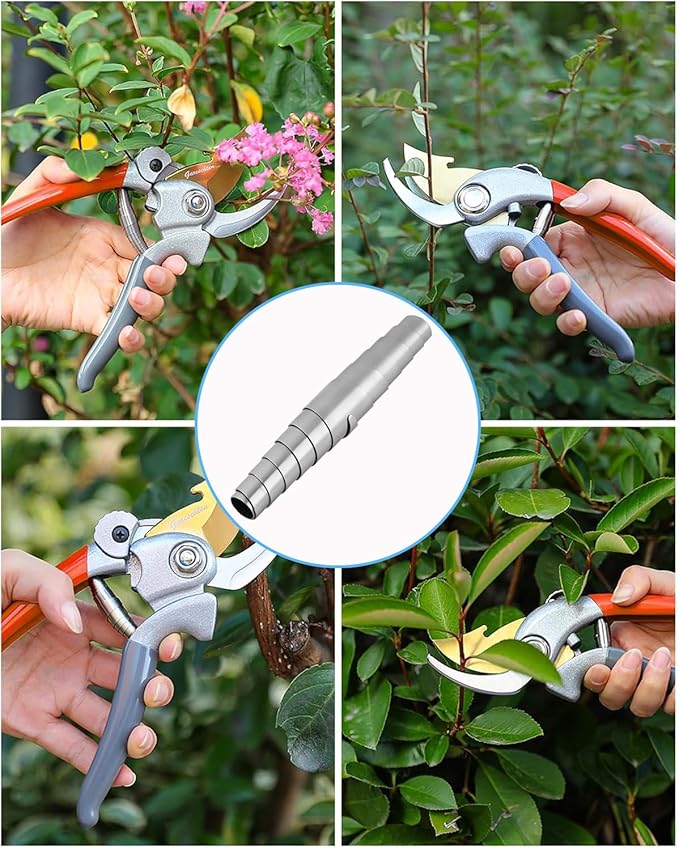 Replacement Springs for Hand Pruners, 6cm Standard Fitting Stainless Steel Heavy Duty Volute Spring for Pruners Models, Pruning Shears Springs, Spring Scissors Parts & Accessories (Silver, 5)