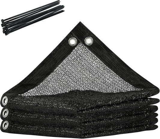 Royal Shade 50% Black Shade Cloth Custom Size 14FT x 49FT Mesh Tarp with Grommets for Garden Patio, Plant Shading, Greenhouse, Pergola, Chicken Coop, Dog Kennel, Lawn. (We Make Custom Size)