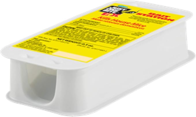 Just One Bite Farnam EX Bait Station, Disposable Mouse Bait Trap, 3-Pack | Bromethalin to Kill House Mice Fast, Preloaded and Ready to Use Rat Killer
