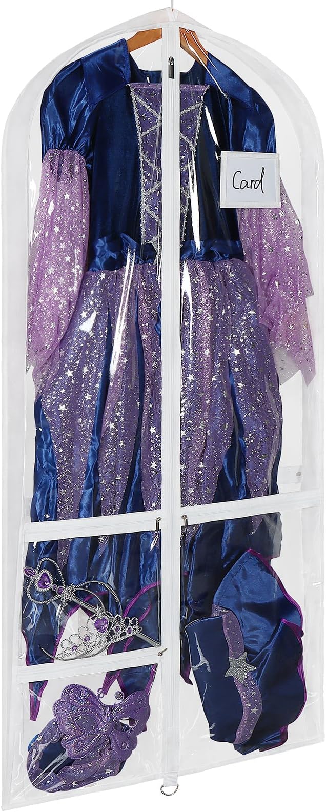 Univivi 50 Inch Dance Costume Garment Bags for Dancers, Clear