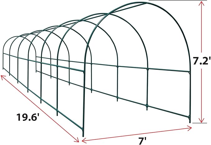 Strong Camel Steel Garden Arch Metal Garden Arch Multi-Size Climbing Plants Arch Arbor (19.6'x 7' x 7.2')
