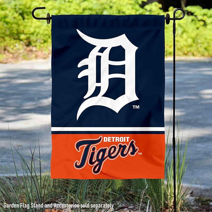 Detroit Baseball Double Sided Garden Flag