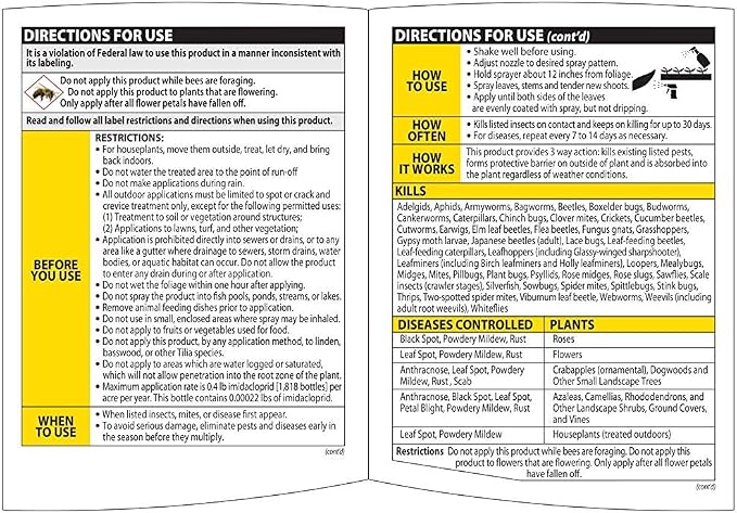 BioAdvanced 3-in-1 Insect, Disease, and Mite Control Spray - Insecticide, Fungicide & Miticide - Ready-to-Use - Prevents Pests and Diseases - Up to 30 Days Protection - 24 fl oz Bottle (Pack of 2)