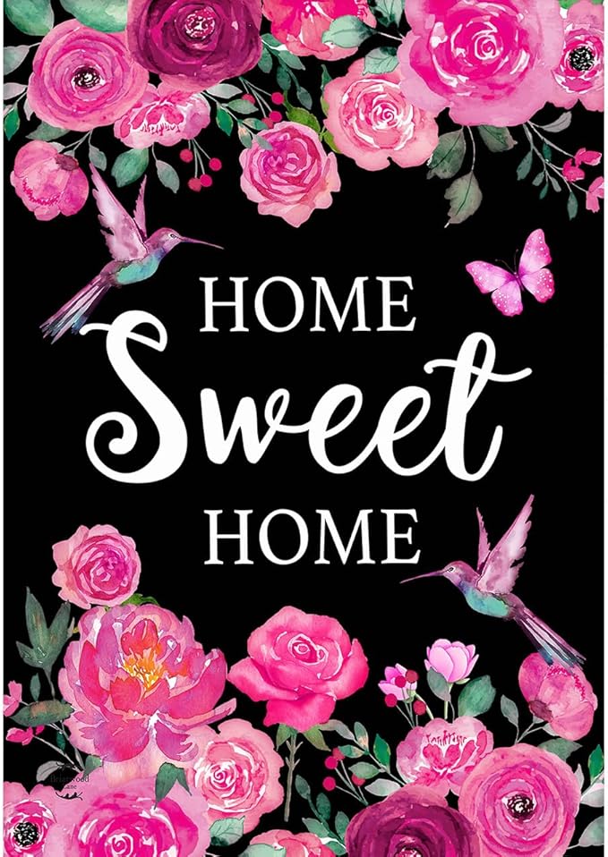 Briarwood Lane Home Sweet Home Hummingbirds Garden Flag