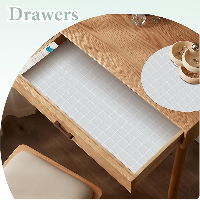 Drawer and Shelf Liner for Kitchen Cabinet: 17 in X 30 Ft Non Slip