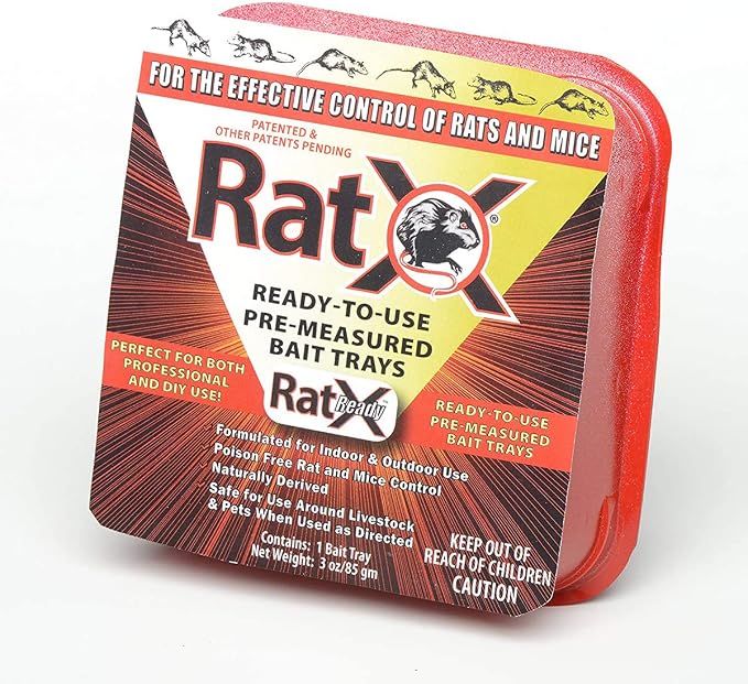 EcoClear Products 620105, RatX Ready-to-Use Pre-Measured 3 oz. Trays, 4-Pack