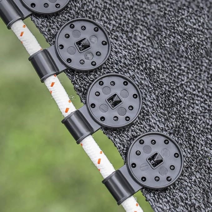 20pcs Shade Cloth Clips,Sunscreen Net Clips Heavy Duty Plastic Lock Grip Sunshade Clip for Greenhouse Outdoor Garden Patio Awning Mesh Fabric Clamp Fix Tarp Clip