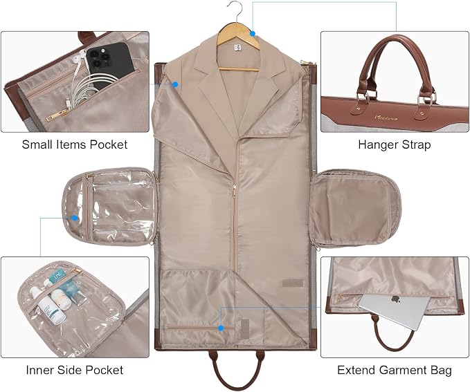 Garment Duffle Bags for Travel,Carry on Garment Bag with Shoe Compartment