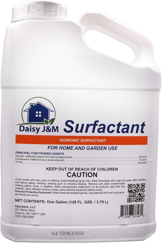 Daisy J&M NonIonic Surfactant 128oz - 90/10 | Helps Spread and Penetrate - Insecticides, Fungicides, Herbicides, Wettable Powders