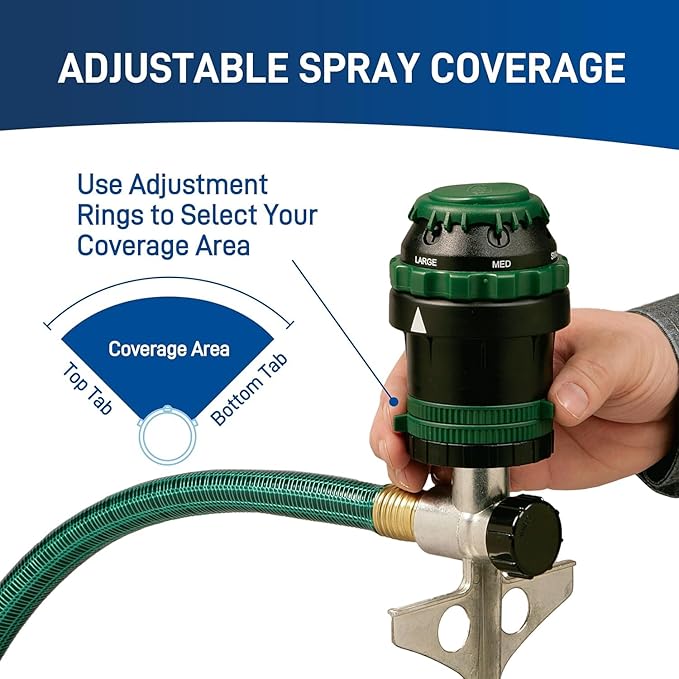 2-Pack H2O-6 Gear Drive Sprinkler - Versatile Gear Drive for Efficient Lawn Watering