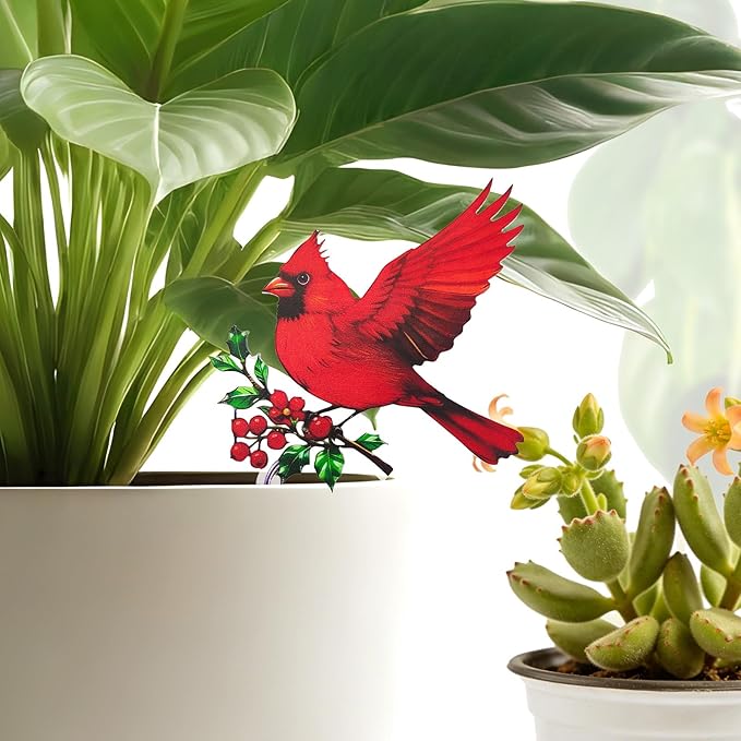 Cardinal Gifts for Women Mom Grandma - Cardinal Decor Plant Lover Mothers Day Birthday Gifts Garden Decor - Hanging Planters for Indoor Outdoor Plants Pots Accessories