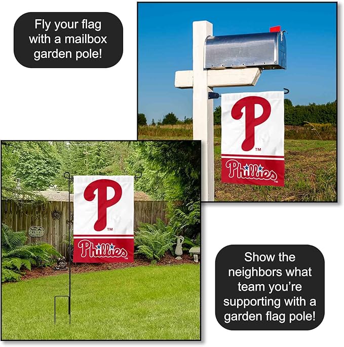 Philadelphia Phillies Double Sided Garden Flag