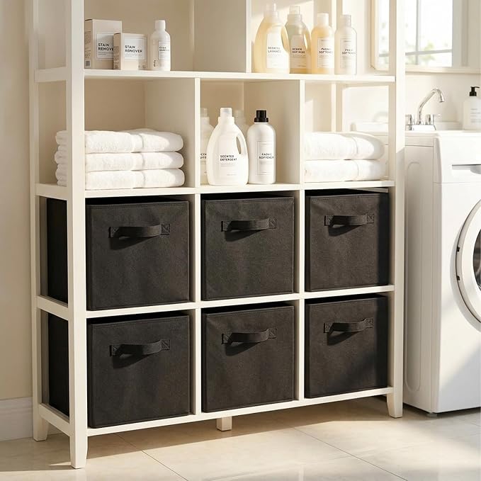 ShellKingdom Storage Bins, Foldable Fabric Storage Cubes And Cloth Storage
