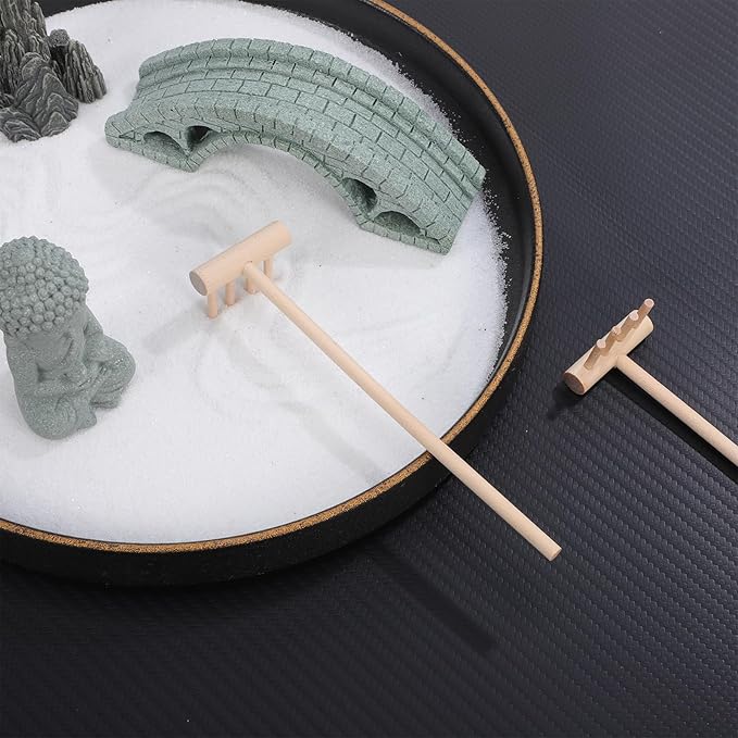YARNOW 30 Pcs Mini Zen Garden Rakes Bulk, Miniature Sand Rake for Tabletop Meditation and Decorative Sandbox Accessories