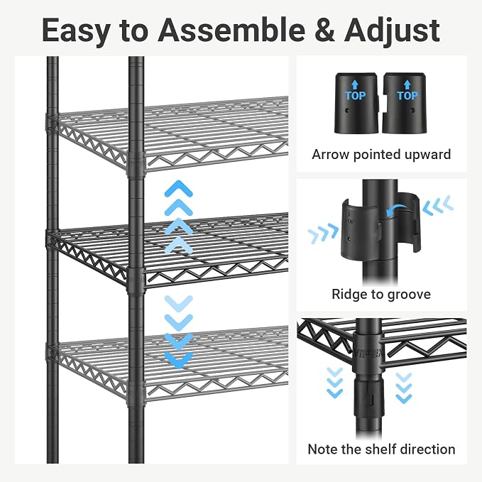 VIPEK X2 Expandable Clothes Rack Portable Closet Organizer System Black