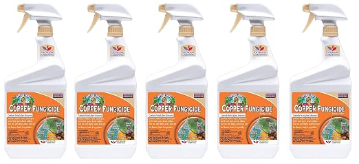 Bonide Captain Jack's Copper Fungicide, 32 oz Ready-to-Use Spray for Organic Gardening, Controls Common Diseases (Pack of 6)