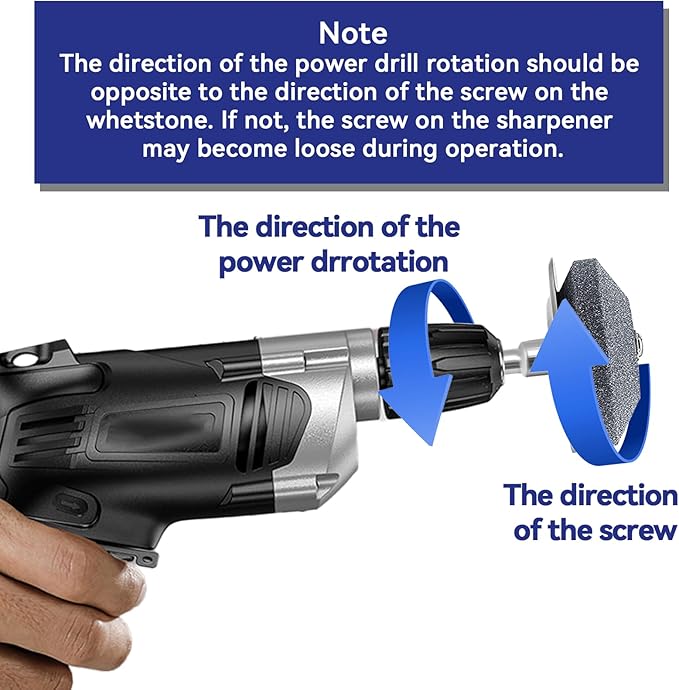 Lawn Mower Blade Sharpener, 4PCS Mower Blade Sharpener, Lawnmower Blade Sharpener for Any Power Hand Drill