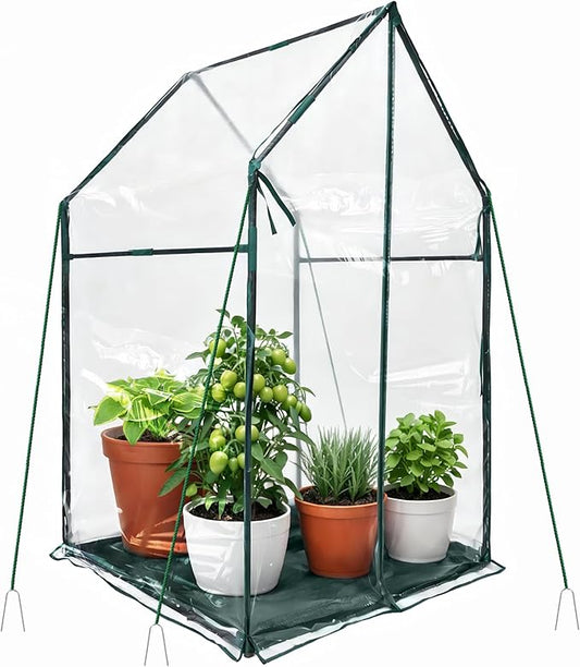 PROWORX Mini Greenhouse 36"x36"x58.5" Plant Cover Tent Seed Starting Waterproof Floor Mat Small Plant Tent for Use on Patio Balcony Porch & Indoors/Outdoors