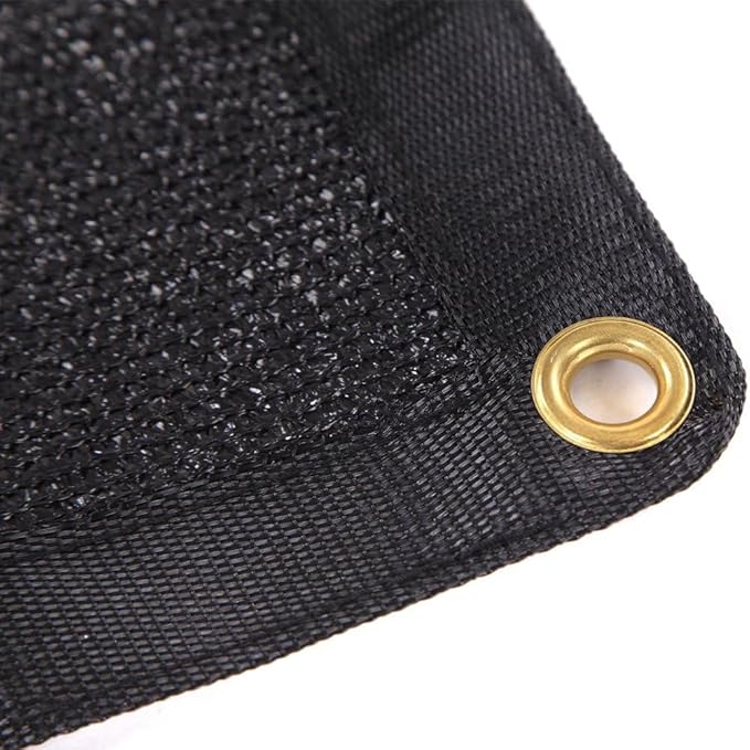 90% Black Shade Cloth, 8X15 Ft Garden Sun Shade Proof Cover, Outdoor Shade Netting with Grommets, UV Protection Breathable Sunshade Mesh Fabric for Patio, Greenhouse, Pergola, Potted Plant