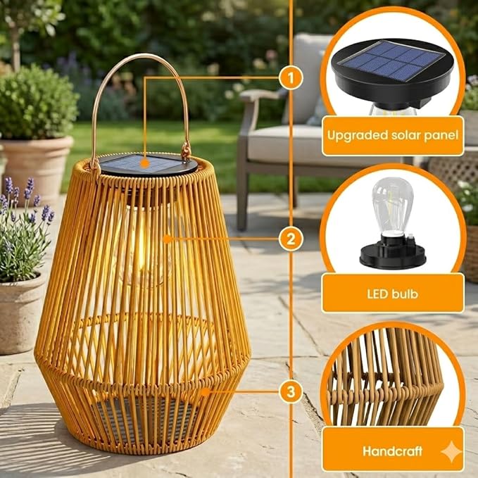 Solar Lanterns, KagoLing Solar Lanterns Outdoor Waterproof Gifts for Women Hanging Lights Outdoor Christmas Lamp Lights Decoration for Outside Garden,Yard,Patio,Porch,Trees,Lawn,Pathway Decor, 2 Pack