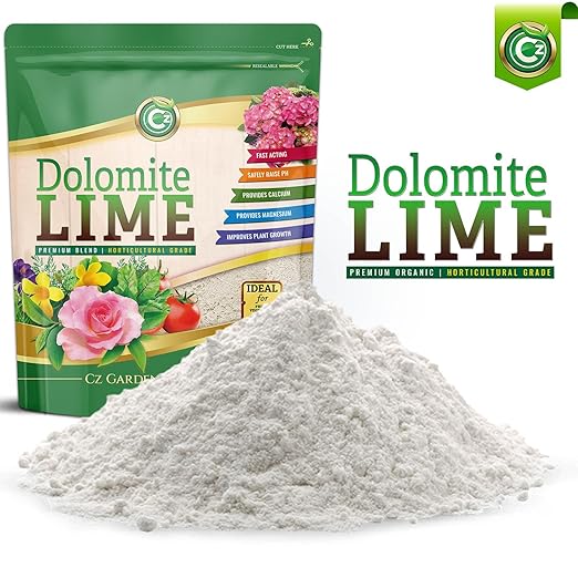 Organic Dolomite Lime 10LB - Made in USA - OMRI Listed - Garden Soil Amendment Fertilizer for Plants. Calcium/Magnesium Additive. Raise & Stabilize pH - Earthbox Tomatoes & Peppers Blossom End Rot