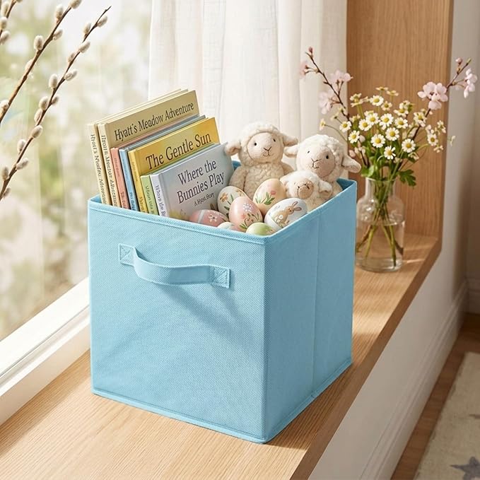 ShellKingdom Storage Bins, Foldable Fabric Storage Cubes And Cloth Storage