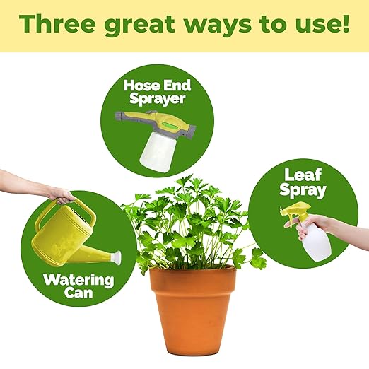 High Nitrogen Fertilizer for Vegetables – Liquid Plant Food for Vigorous Leafy Growth, Strong Stems & Higher Garden Productivity, 8 oz