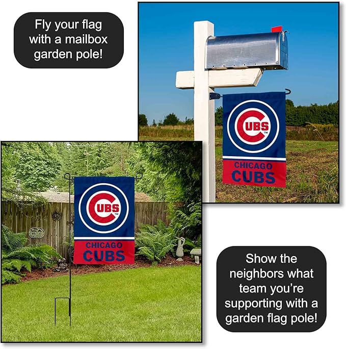 Chicago Baseball Double Sided Garden Flag