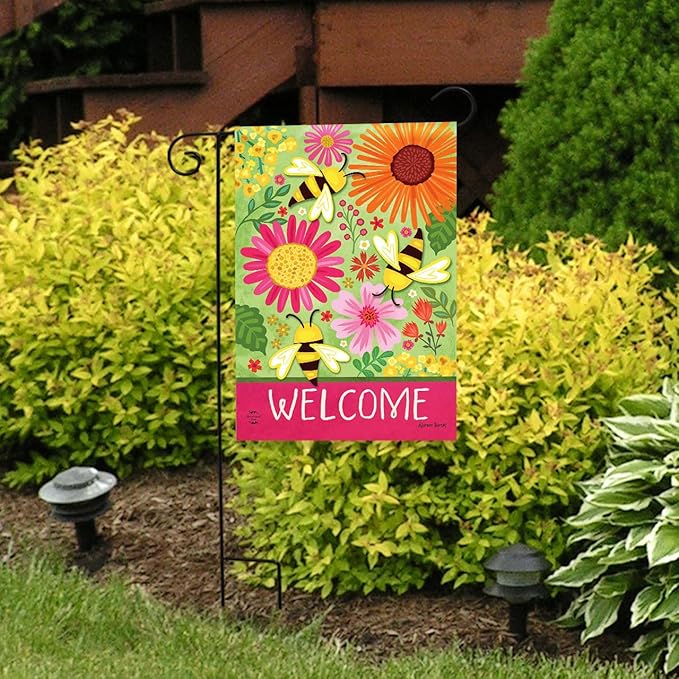 Briarwood Lane Buzzing Blooms Garden Flag