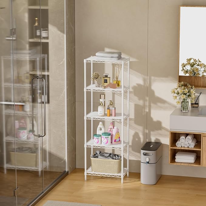 SINGAYE Metal Shelves Wire Shelving Storage Standing Adjustable Shelf Unit