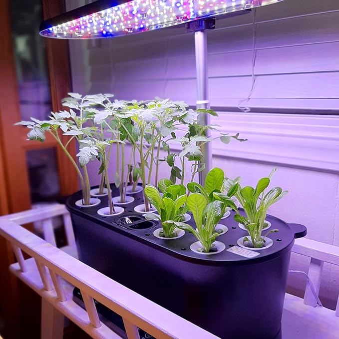 EAGLE PEAK 8x6 Pop Up Greenhouse with 15 Pods Hydroponics