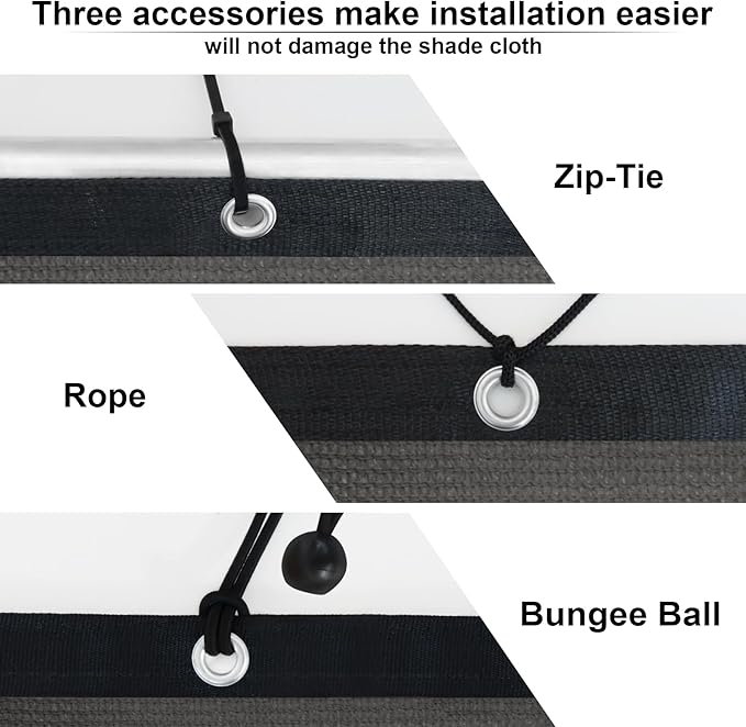 KANAGAWA 90% Sun Shade Cloth 12'X 20' Outdoor Pergola Shade Cover Canopy with Grommets UV Block Privacy Screen for Patio, Backyards, Outdoor, Carport, Garden, Dark Gray