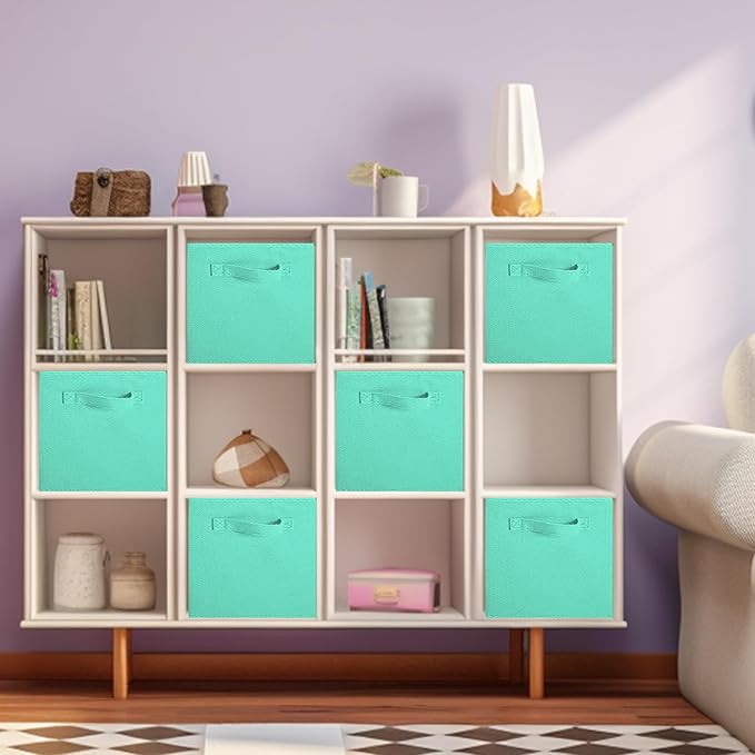 ShellKingdom Storage Bins, Foldable Fabric Storage Cubes And Cloth Storage