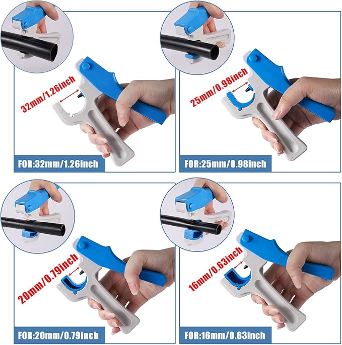 2 Pcs Drip Irrigation Hole Punch Tool,Watering System Drip Irrigation Tubing Hole Punch Used for 16/20/25/32 mm PE Pipe and Emitter Insertion