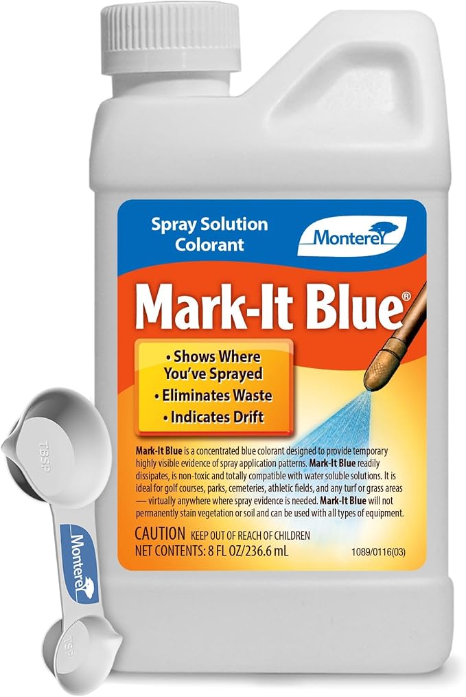Monterey Mark-It Blue Spray Colorant, 8 oz with Spoon