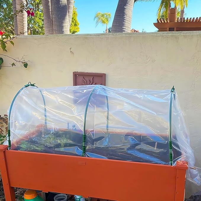 Mini Greenhouse Tunnel Greenhouses for Outdoors, Green House Hoops Small Greenhouse Kits to Build Green Houses for Outside