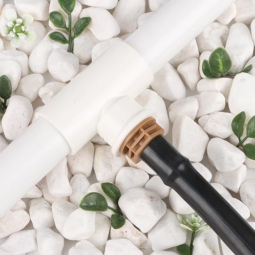 RedChili 1/2 Inch Drip Irrigation Fitting To 1/2 Inch Male Hose Threaded Adapter, 10 Pack PVC To Drip Irrigation Coupling Adapter With 1/2" Male Pipe Thread(MPT) x 1/2" Barbed Connectors