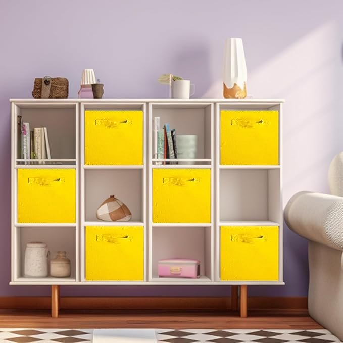 ShellKingdom Storage Bins, Foldable Fabric Storage Cubes And Cloth Storage