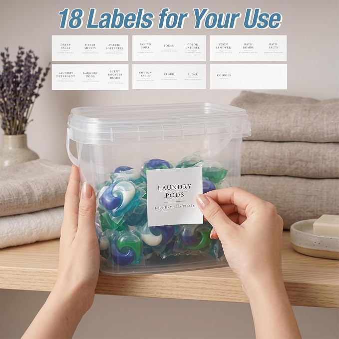 Laundry Pods Container, Laundry Room Organization Storage Jars